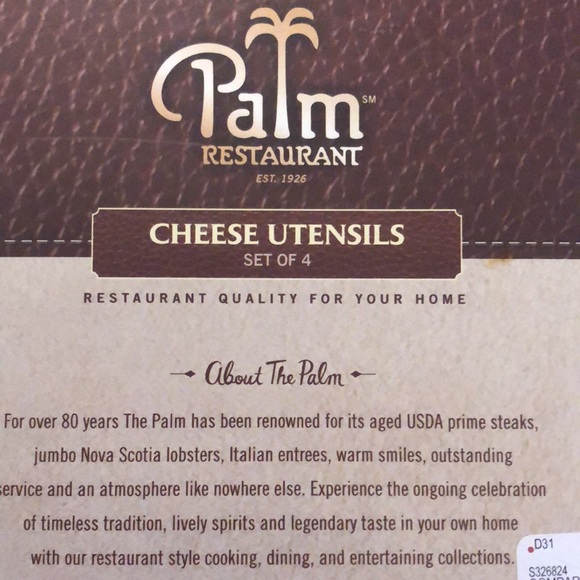 PALM CHEESE UTENSILS •NWT - Picture 3 of 8